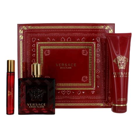 versace eros flame 3pc gift set|Versace Eros Flame kit.